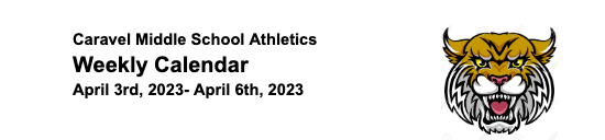 Athletic Schedule 4/3-4/6