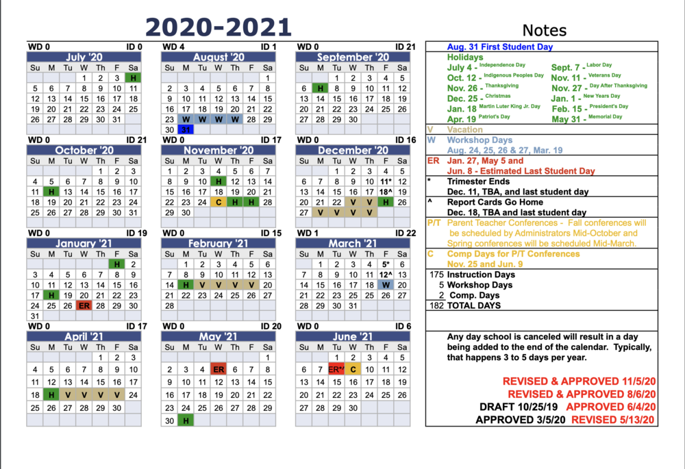 Updated 20-21 Calendar