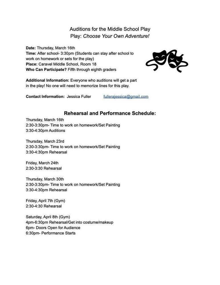 Rehearsal Schedule